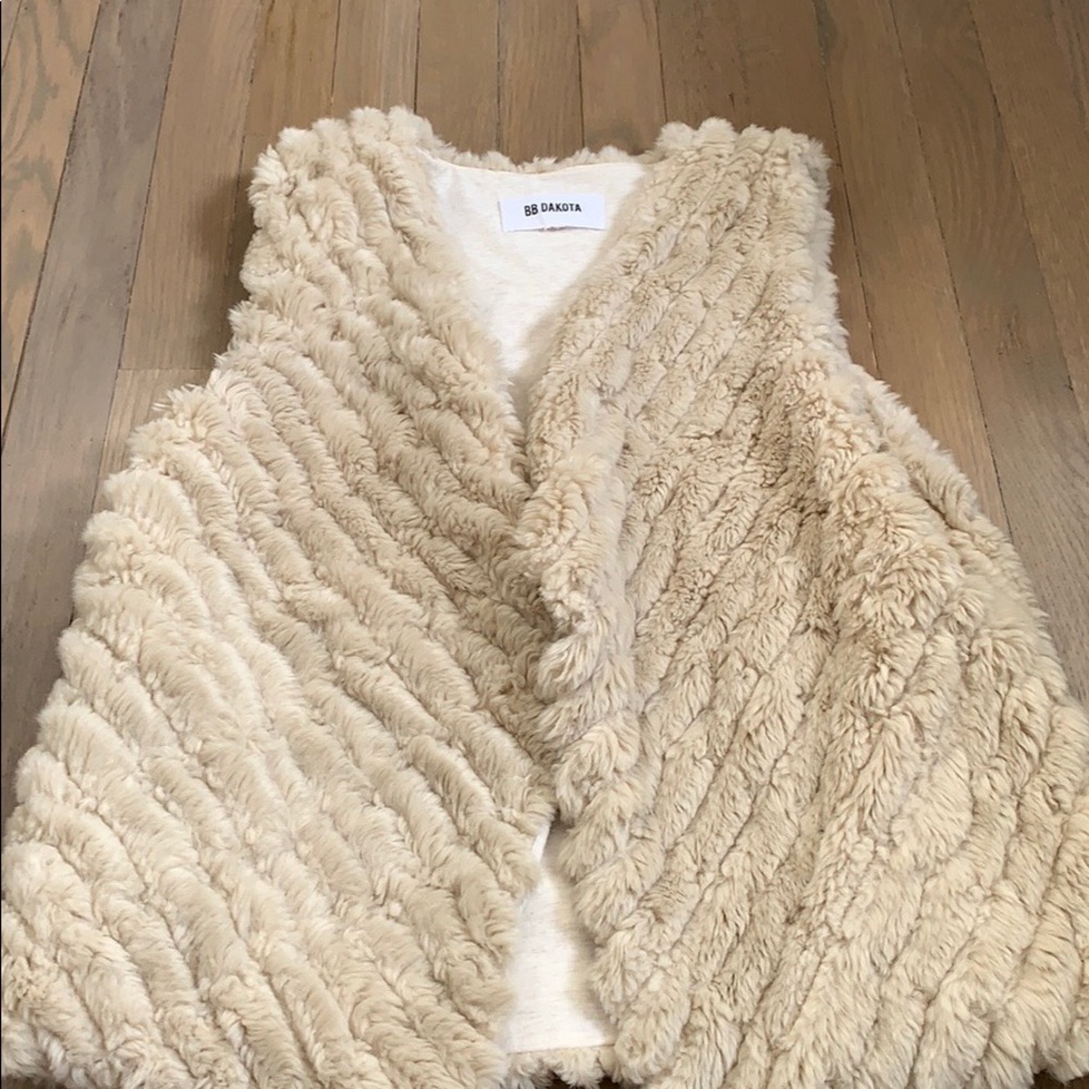 BB DAKOTA Faux Fur Teddy Vest